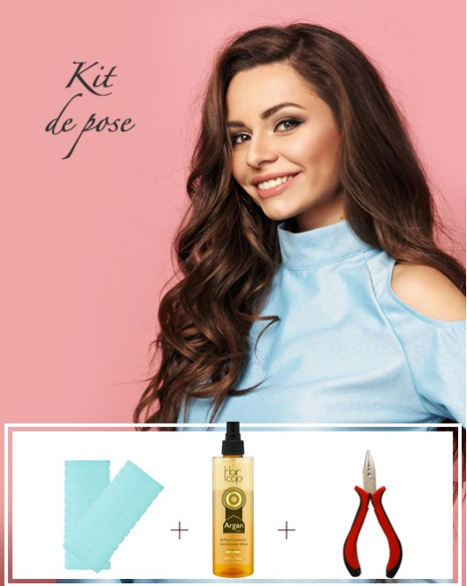 Kit d'extensions de cheveux naturels à bandes adhésives - Cheveux Indiens - Gamme Exclusive