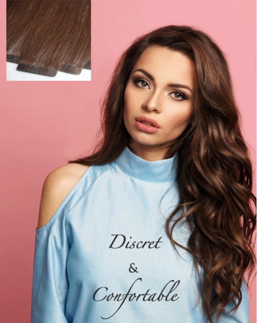 Extensions de cheveux naturels à bandes adhésives Revolution - Cheveux Indiens