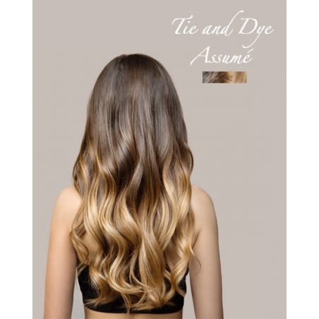 extensions de cheveux naturels à clips Tie & Dye assumé