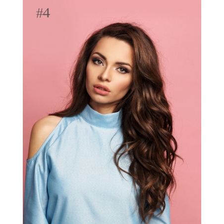 Extensions de cheveux naturels à clips gamme Exclusive Chocolat
