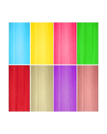 Pack de 8 Monoclips de couleurs Fantaisie