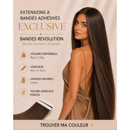 Extensions à bandes adhésives Revolution Exclusive - 11 couleurs disponibles