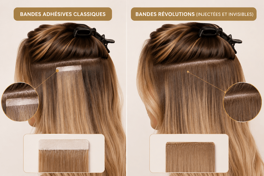Comparatif Bandes adhésives Classiques VS Bandes Révolution