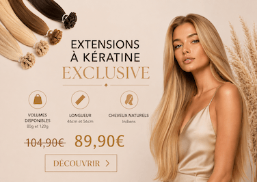 Extensions de cheveux naturels a keratine